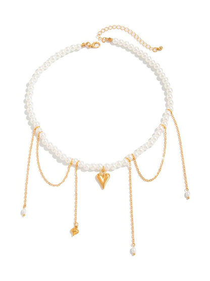 Gold-Plated Enamelled Necklace