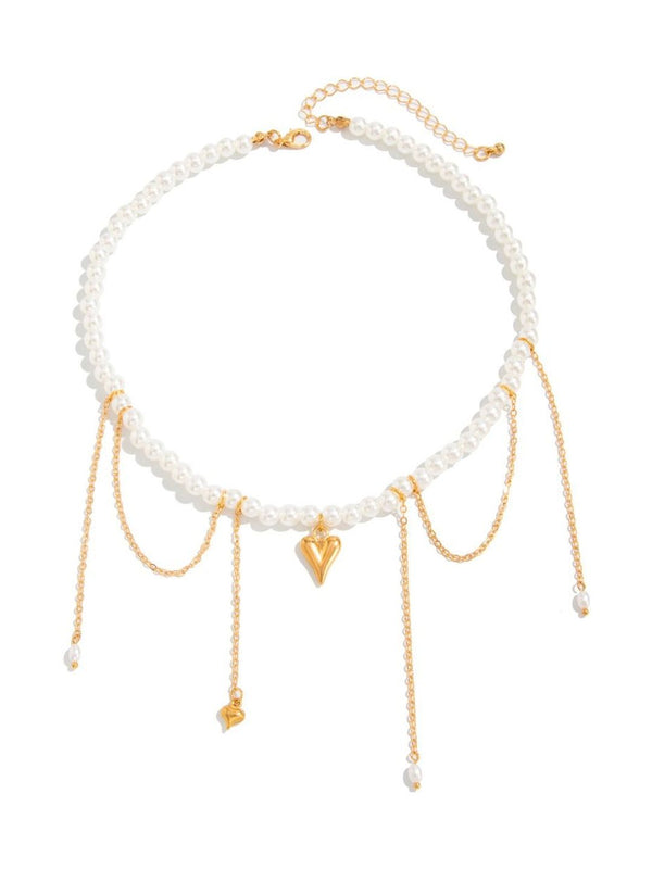Gold-Plated Enamelled Necklace