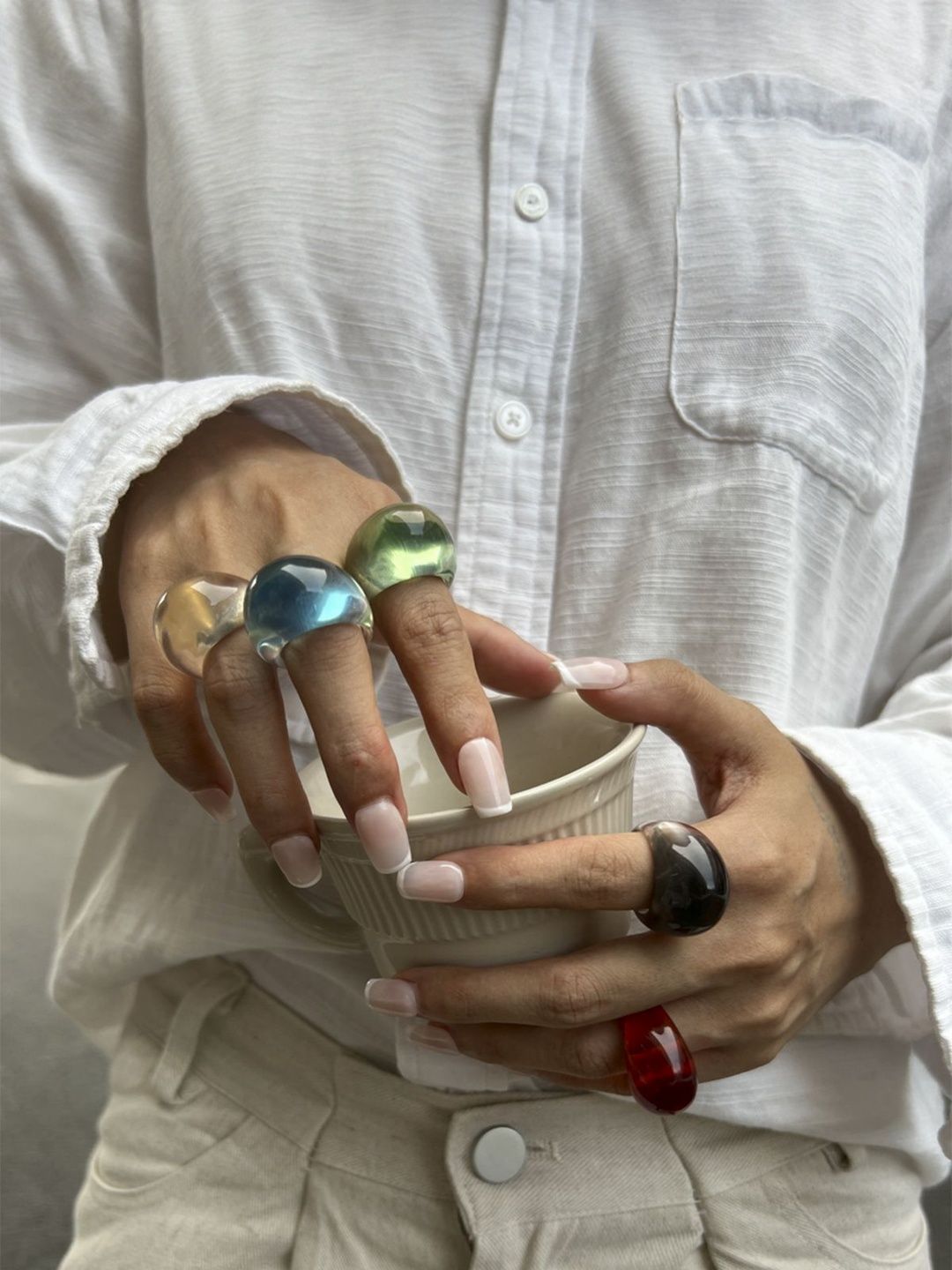 Women Resin Finger Ring