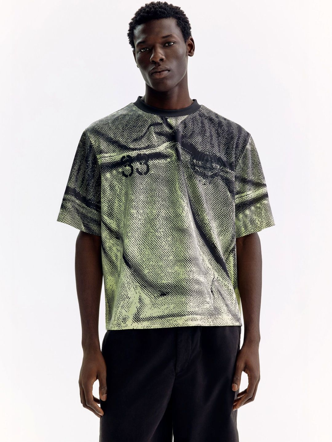 Oversized Fit Boxy-Style Printed T-Shirt