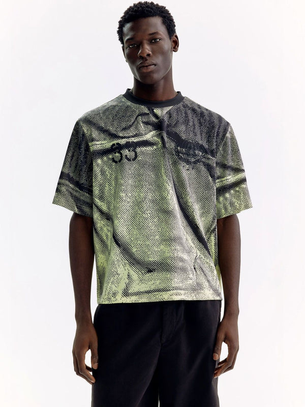 Oversized Fit Boxy-Style Printed T-Shirt