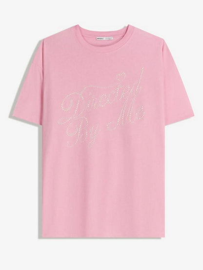 Printed short sleeve oversize T-shirt