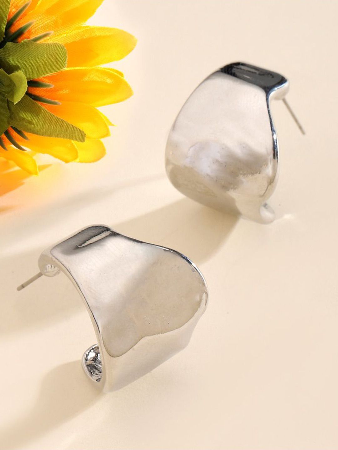 SALTY Contemporary Shaped Bumpy Drop Earrings