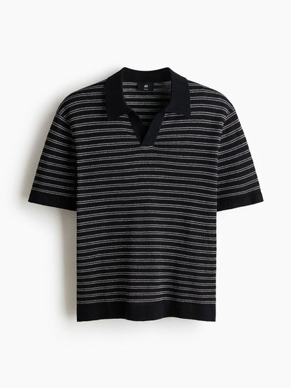 Regular Fit Linen-Blend Polo Shirt