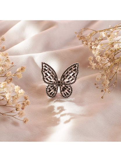 SALTY Lunar Butterfly Bliss Stylish Adjustable Finger Ring
