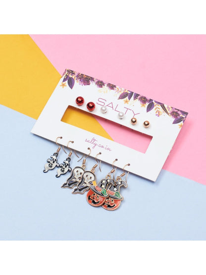 SALTY Set Of 6 Nevermore Nights Earrings & Bracelet Jewellery Set