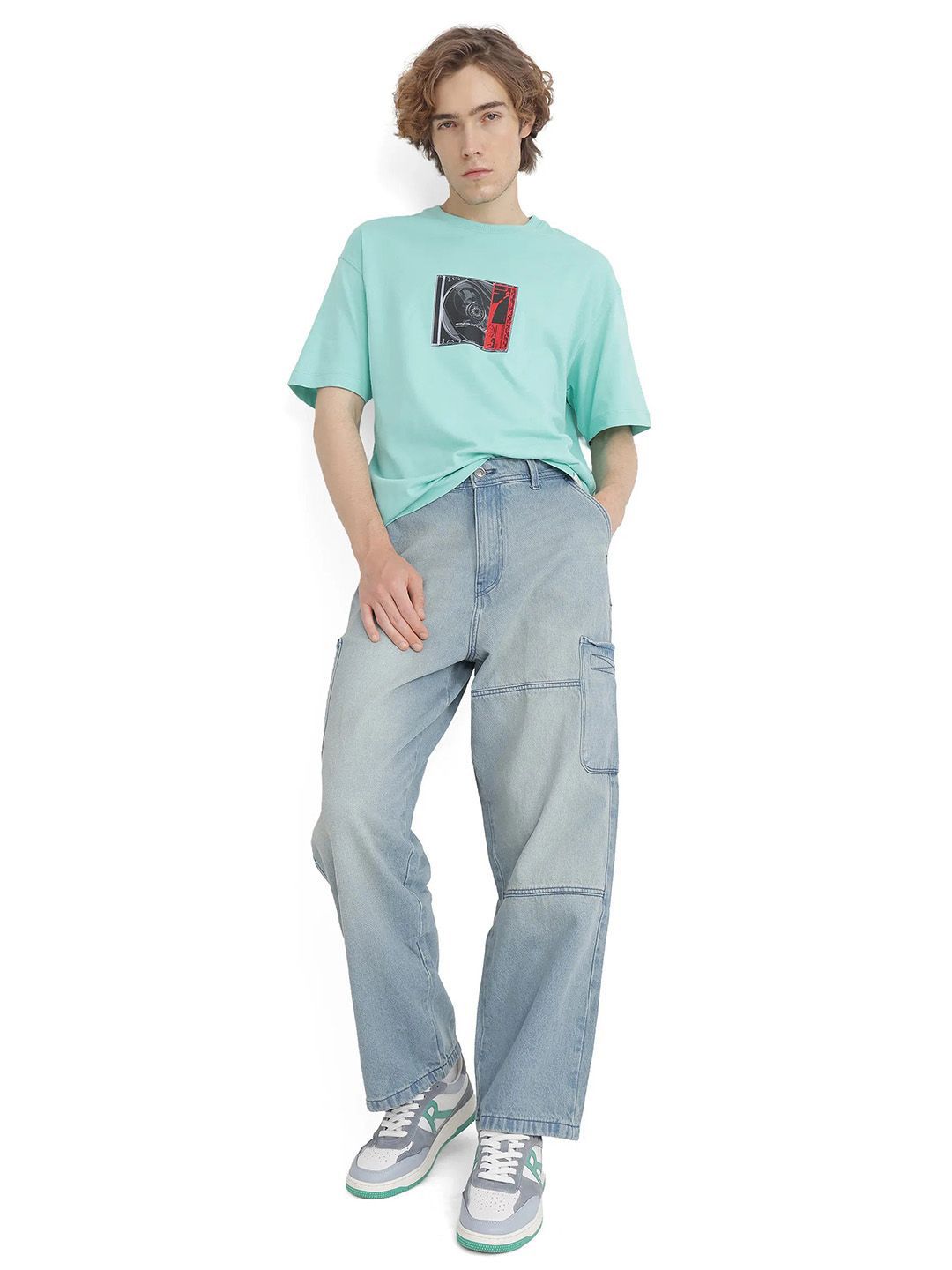 Men Heavy Fade Stretchable Regular Fit Jeans