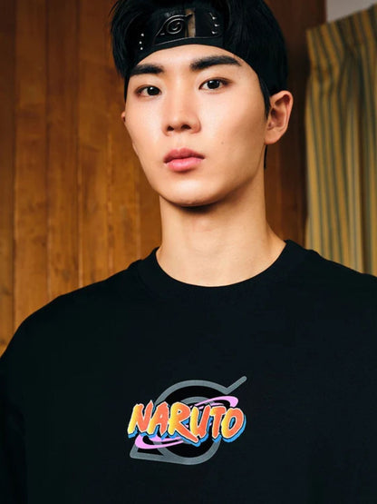 Men Naruto Graphic Oversized T-shirt