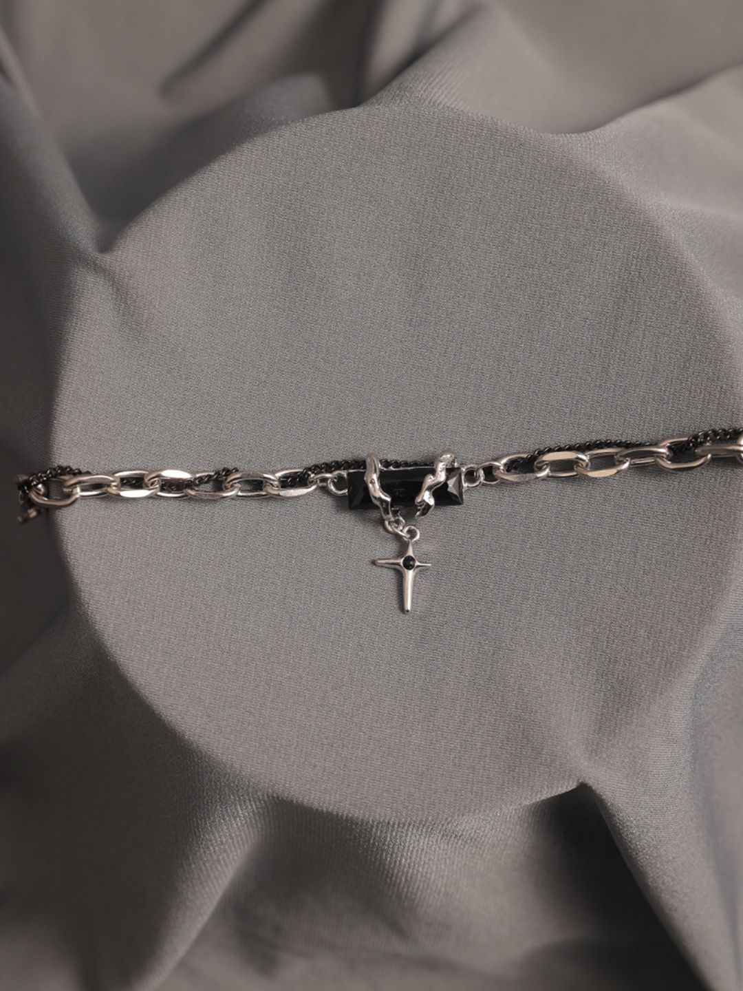 SALTY Men Stainless Steel Link Bracelet