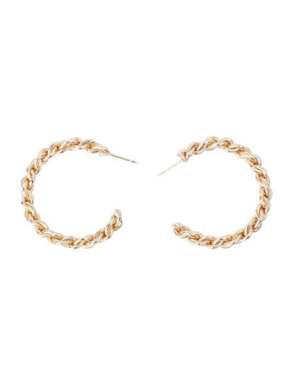 SALTY Rollin Gold-Plated Hoop Earrings
