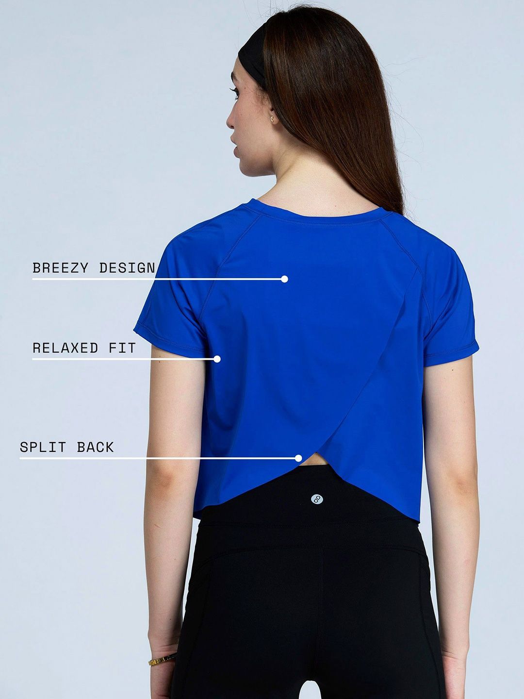 Cobalt Overlap Tee