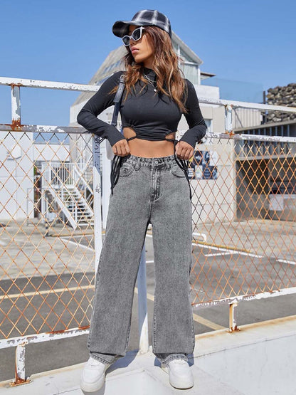 Women Regular Fit High-Rise Cotton Non-Strechable Jeans