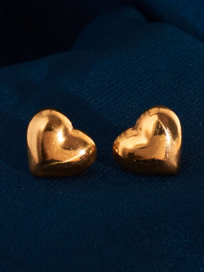 SALTY Stainless Steel Tender Heart Shaped Studs