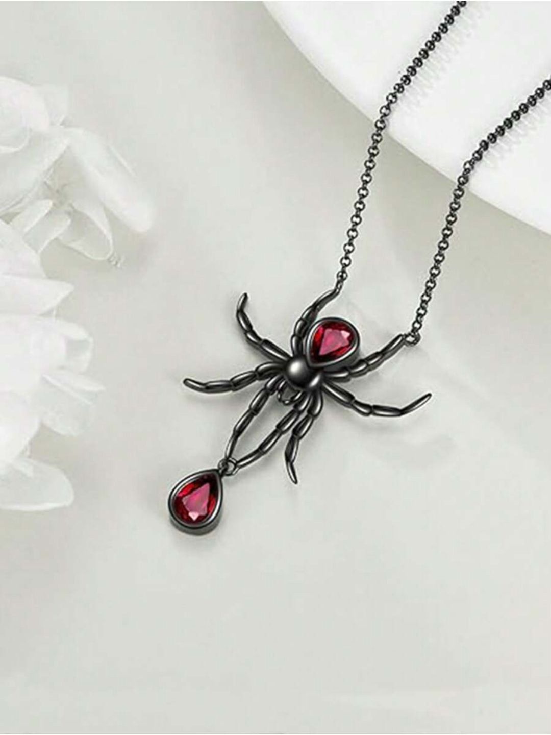 SALTY Bloodstone Studded Sipder Web Chain
