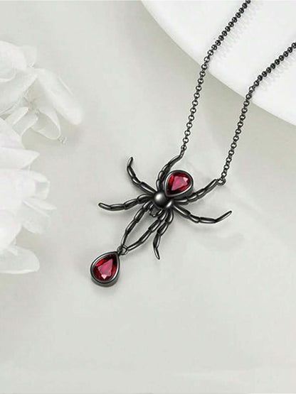 SALTY Bloodstone Studded Sipder Web Chain