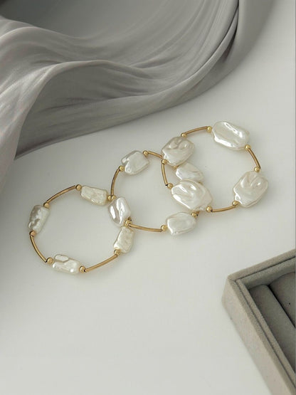 Women 3 Gold-Plated Cuff Bracelet