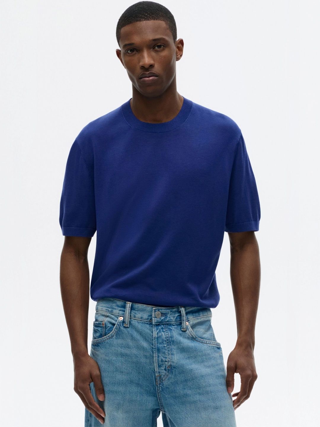 Regular Fit Knitted T-Shirt