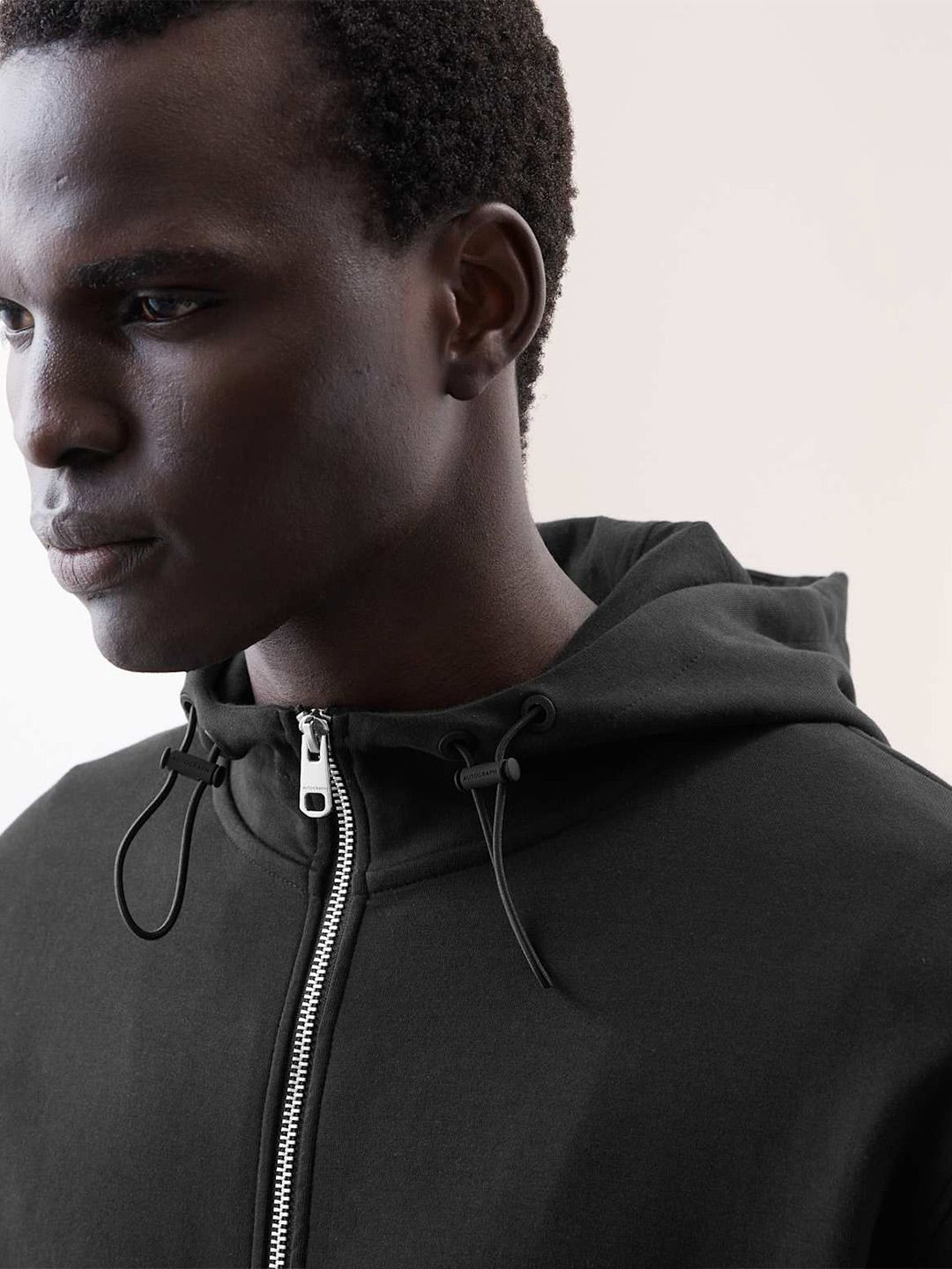 Cotton Rich Zip Up Hoodie