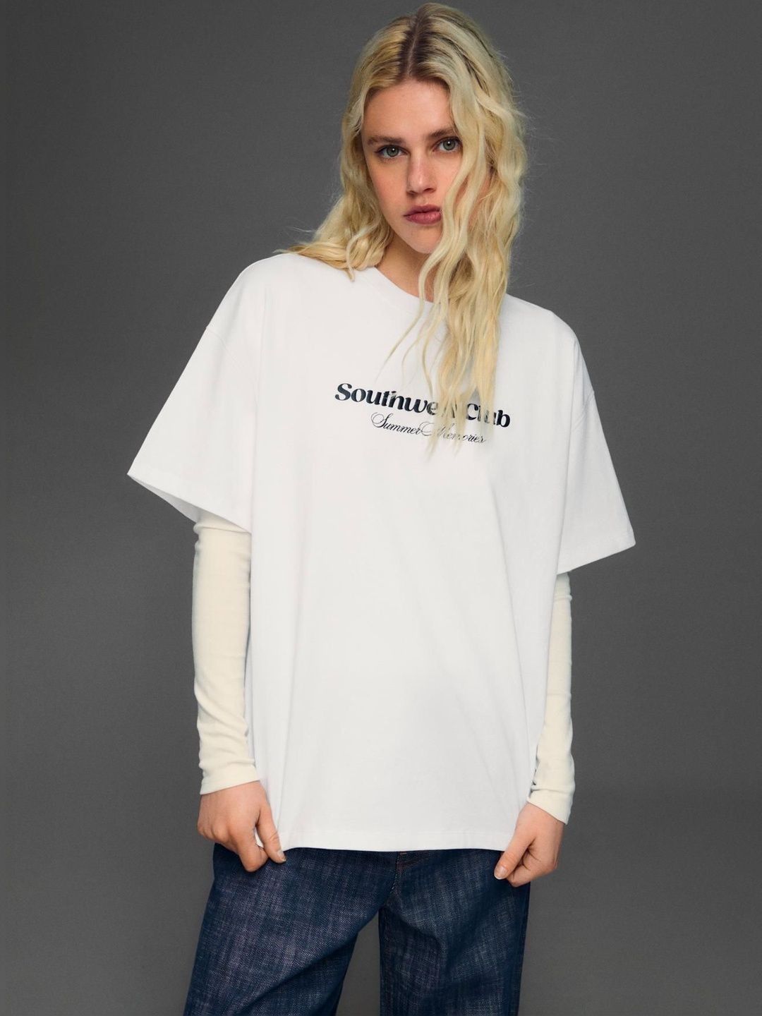 short sleeve print T-shirt