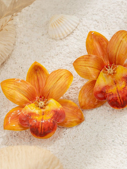 Women Floral Studs Earrings