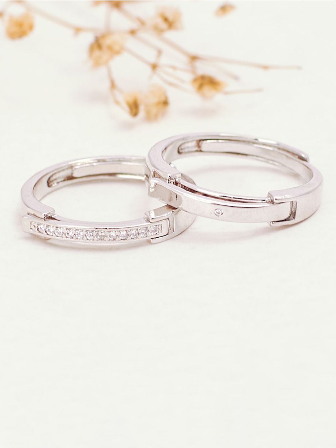 SALTY Cos-Sin Coded Couple Stylish Adjustable Finger Ring