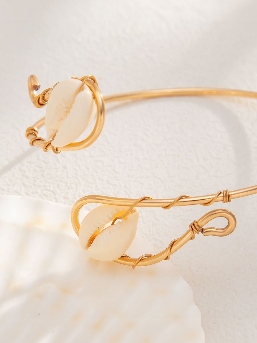 Women Gold-Plated Cuff Bracelet