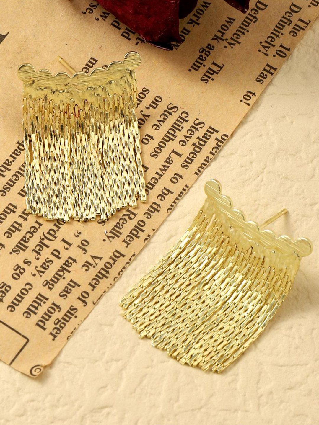 SALTY Contemporary Tasselled Drop Earrings