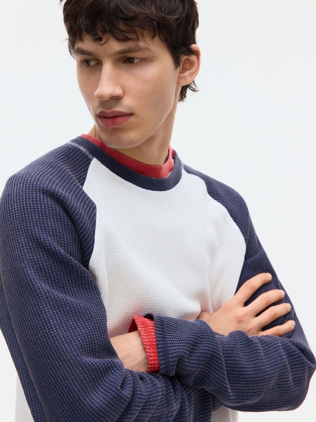 Regular Fit Waffled Jersey T-shirt