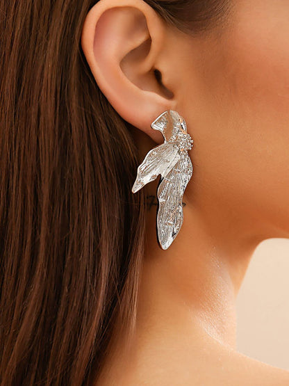 Leaf Shaped Studs Earrings