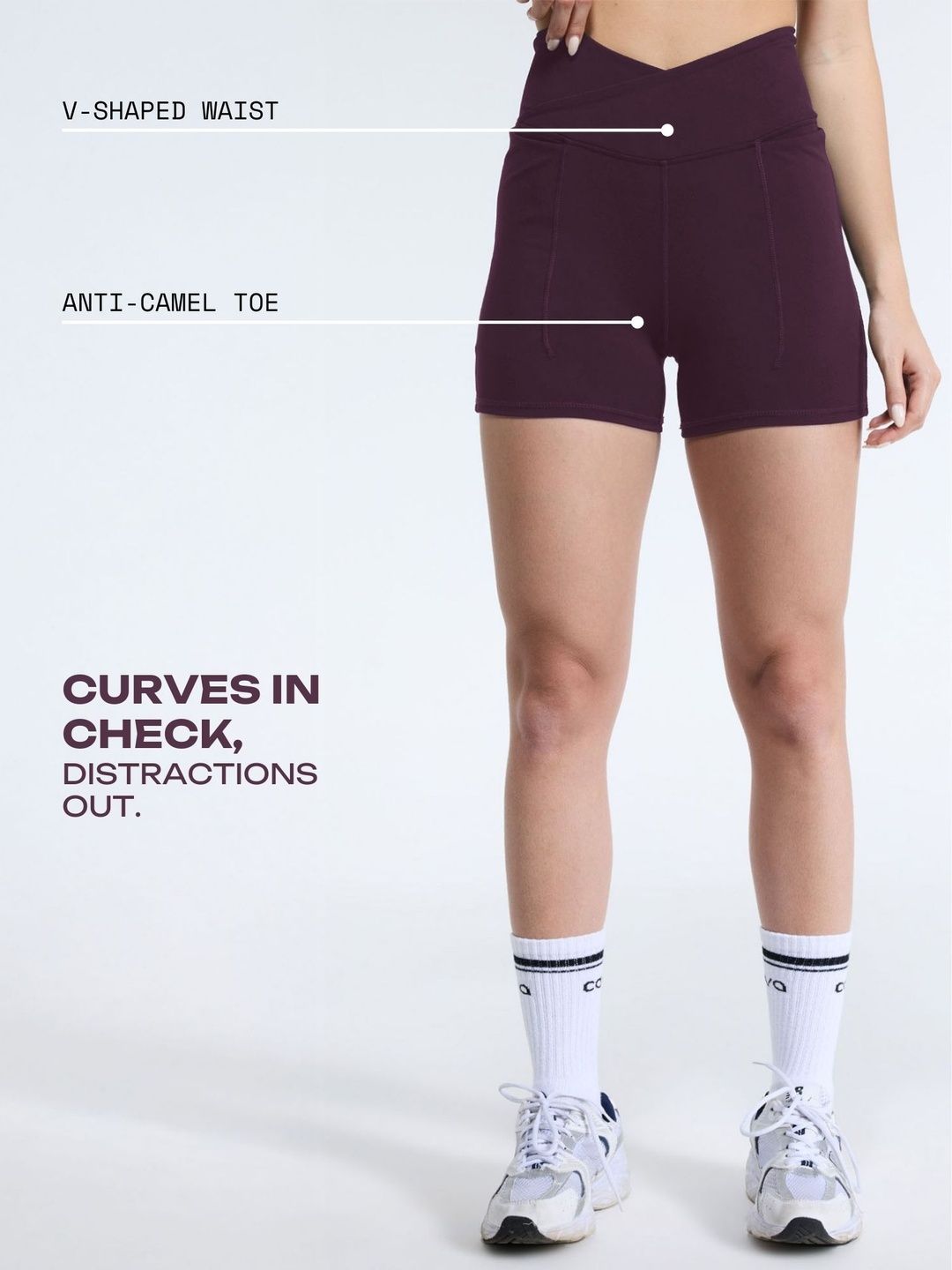 Wine Hourglass Booty Shorts
