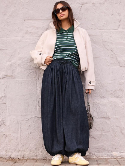 Low-rise Balloon Jeans