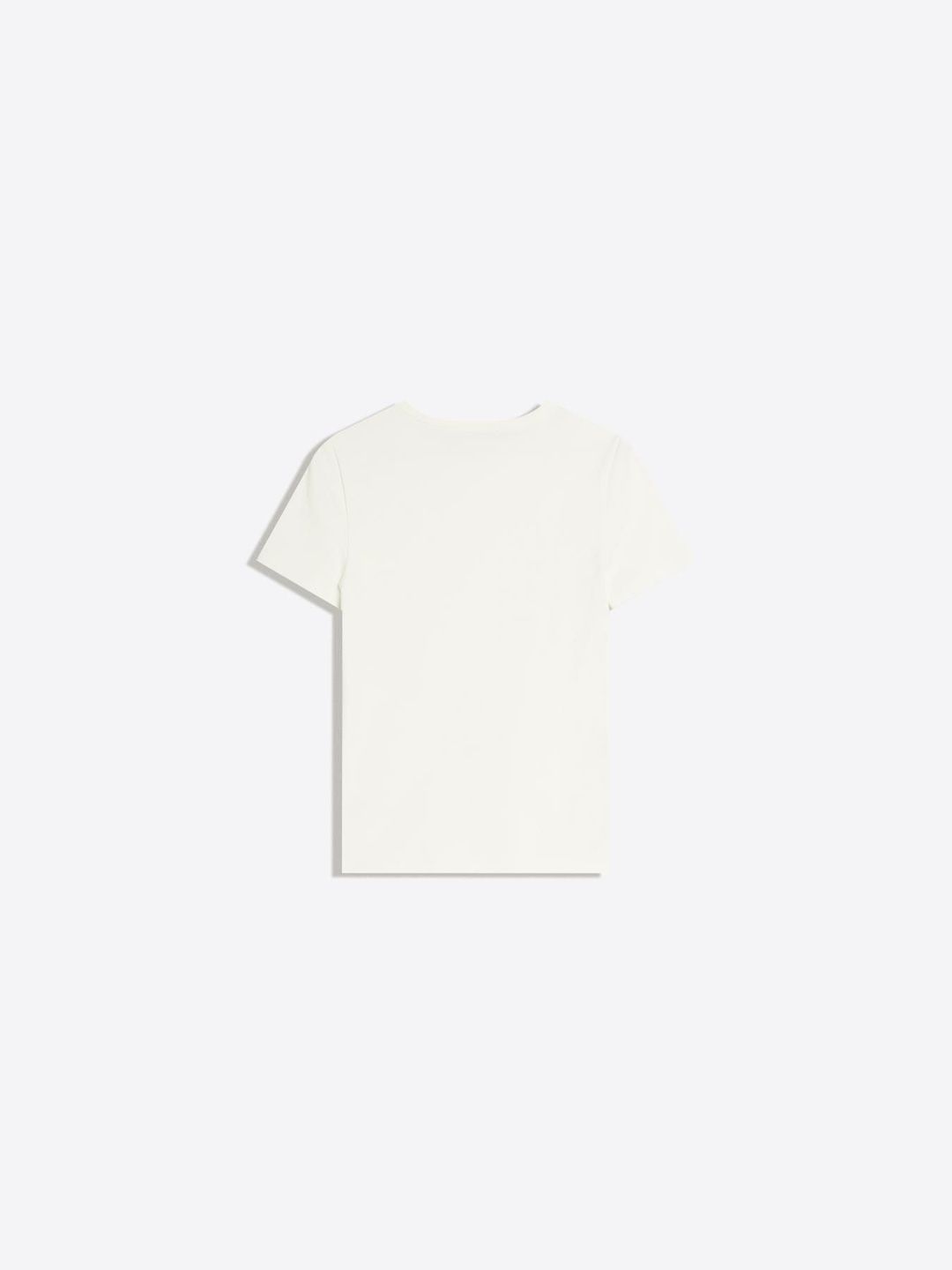 Basic rib short sleeve T-shirt