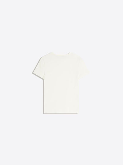 Basic rib short sleeve T-shirt