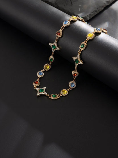 Men Handcrafted Gold-Plated Multistrand Bracelet