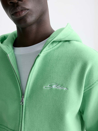 Loose Fit Boxy Zip-Through Hoodie