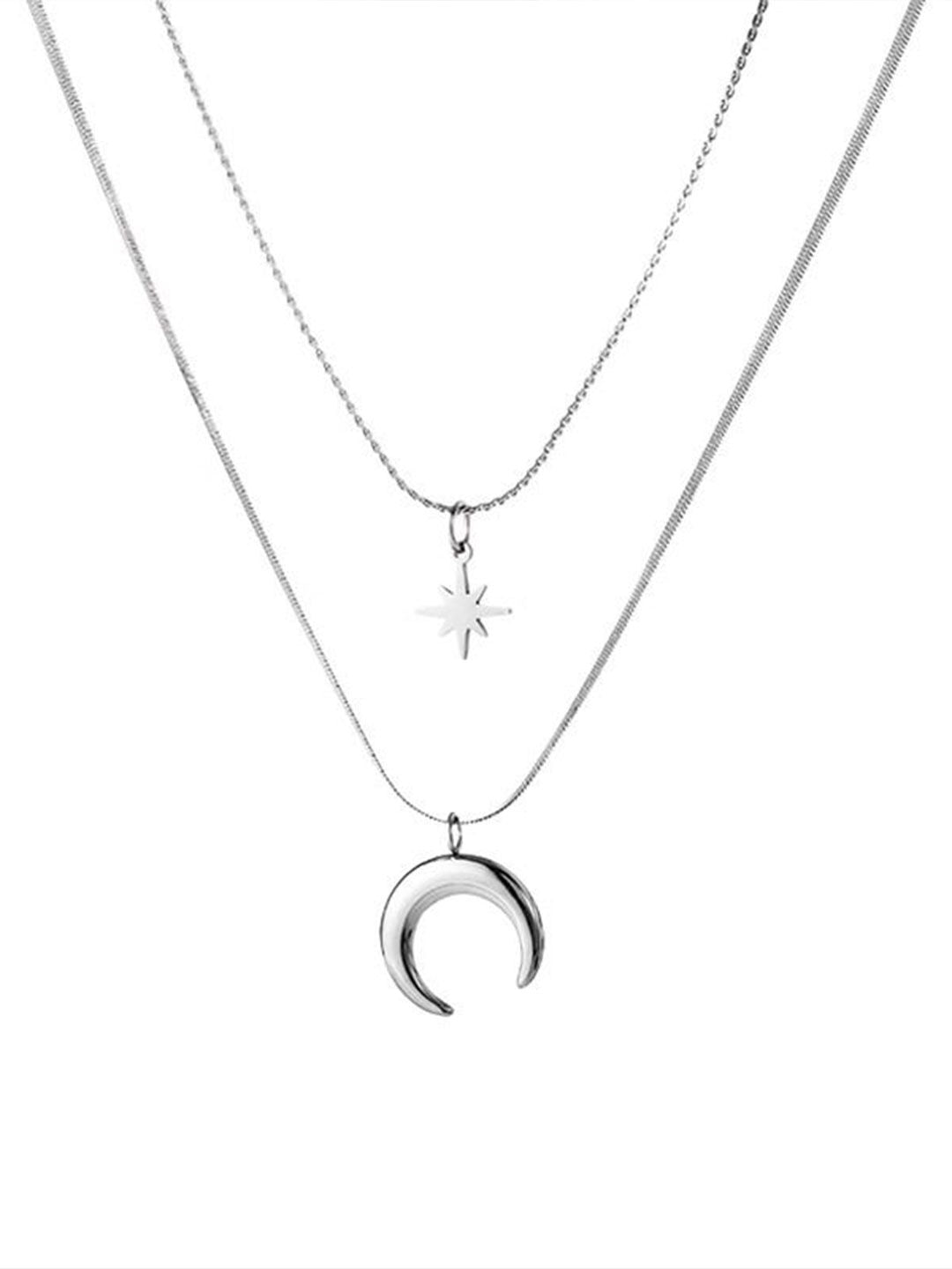 Silver-Plated Stainless Steel Minimal Chain