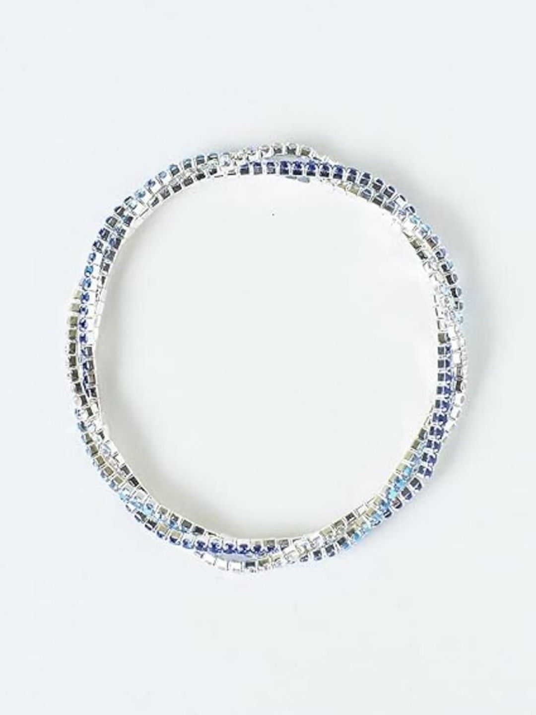 SALTY Women Artificial Stones Studded Elasticated Bracelet