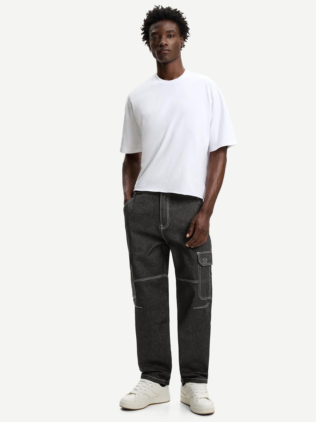 Men Baggy Cargo Jeans