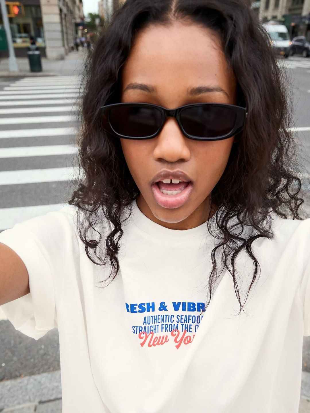 Typography Printed Oversized Fit Cotton T-shirt