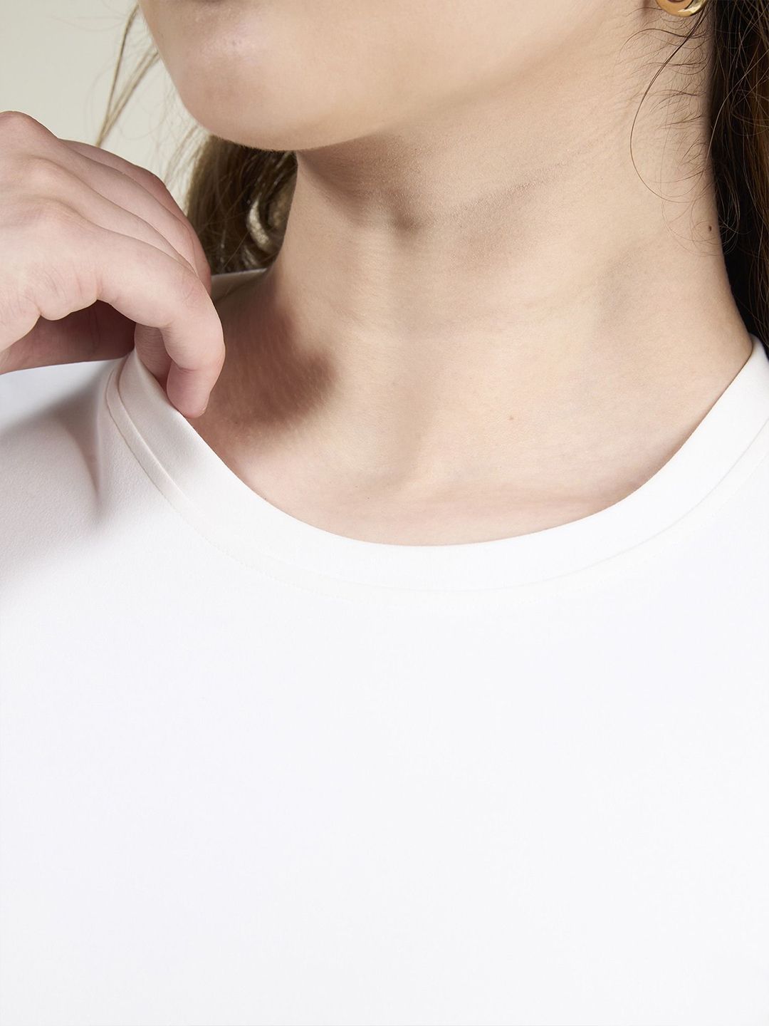 Women Sculpt Crew Neck Full Sleeves Snug Fit Regular Fitted Top