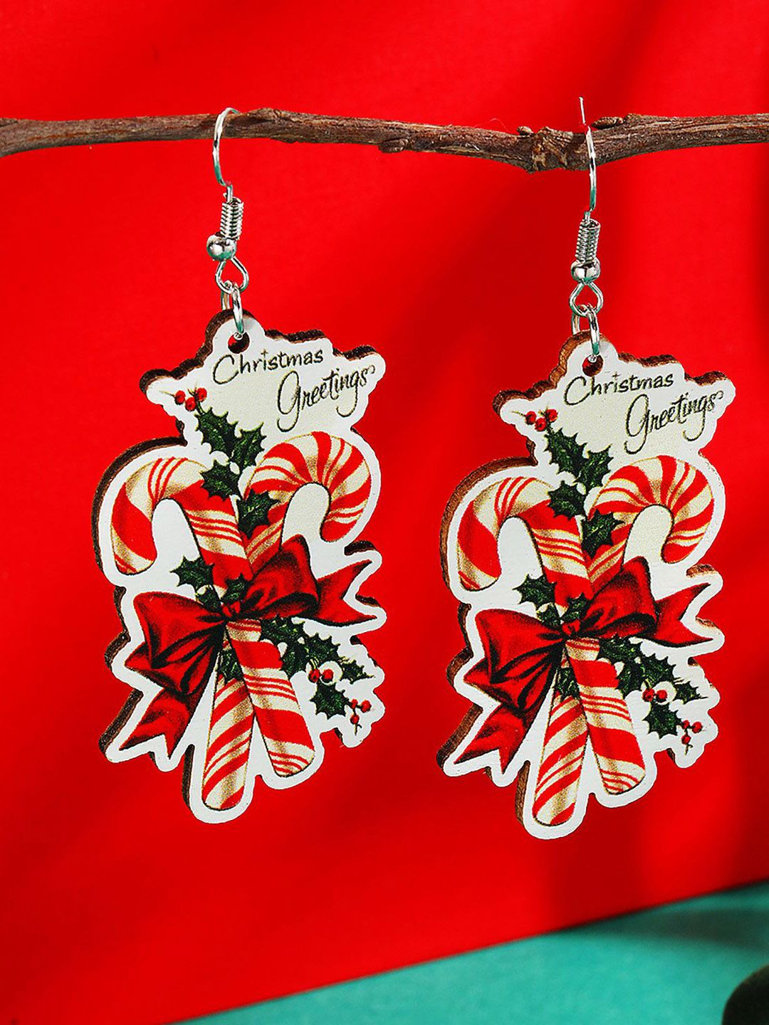 Wooden Classic Drop Earrings