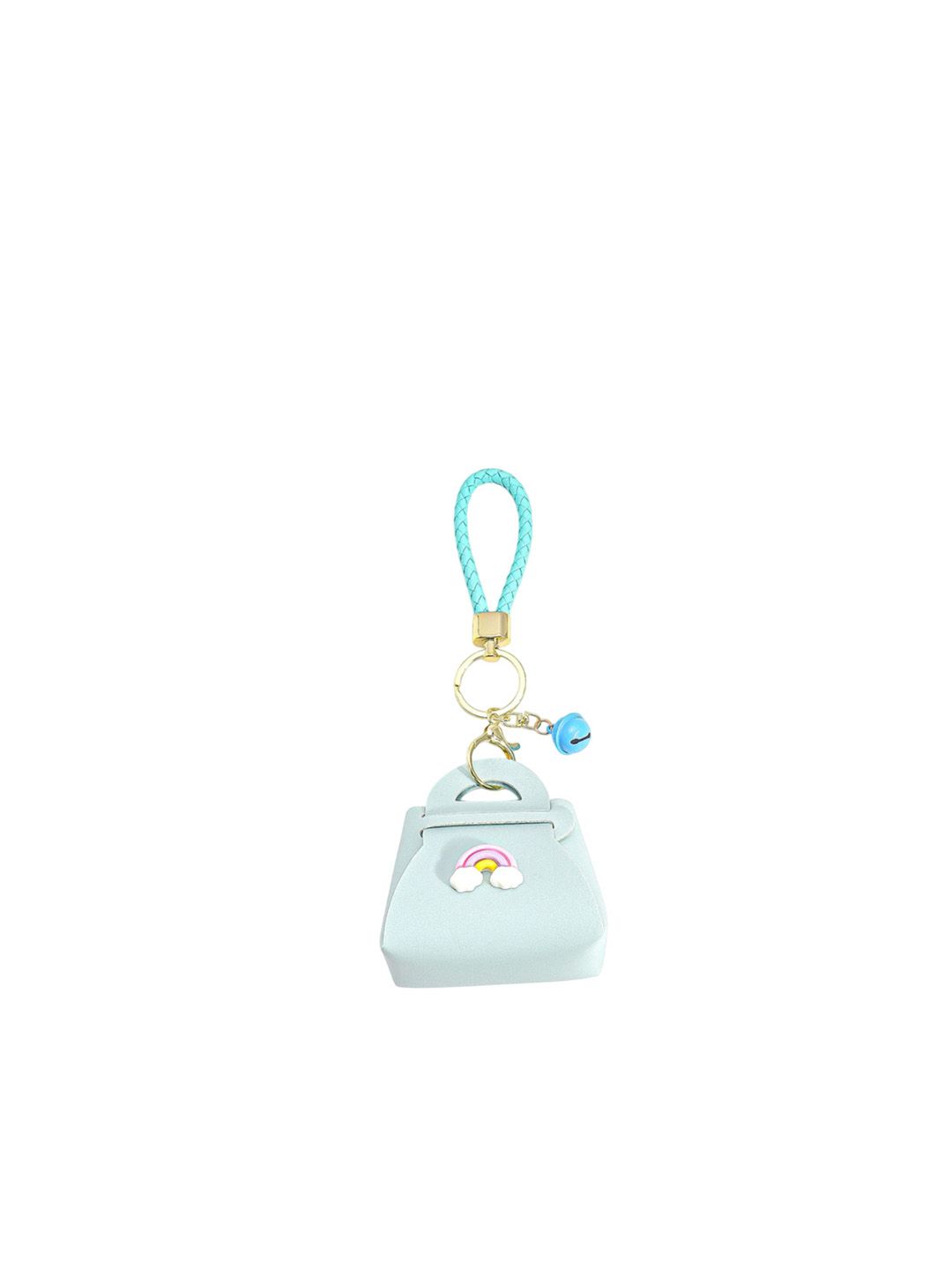 SALTY Yellow & Blue Leather Rainbow Mini Bag Charm