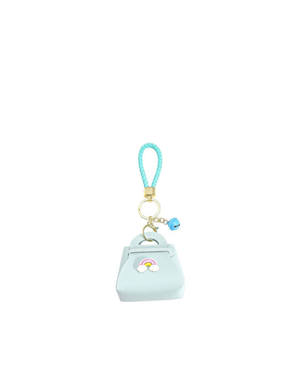 SALTY Yellow & Blue Leather Rainbow Mini Bag Charm
