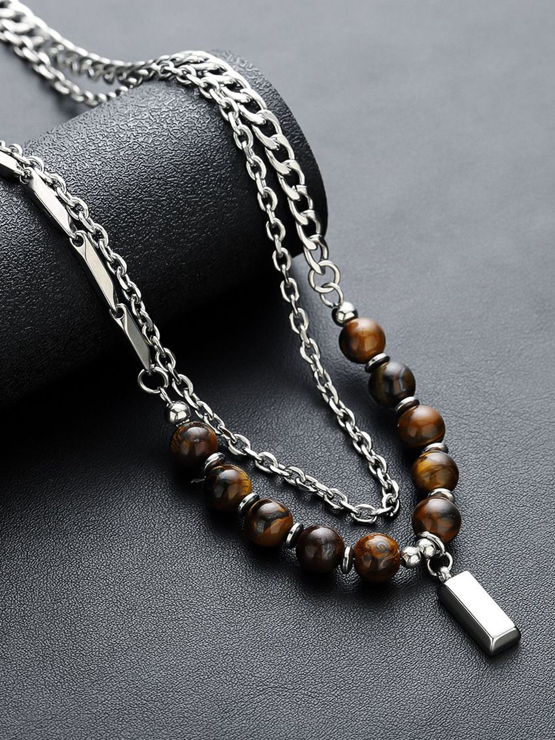 Stainless Steel Silver-Plated Chain
