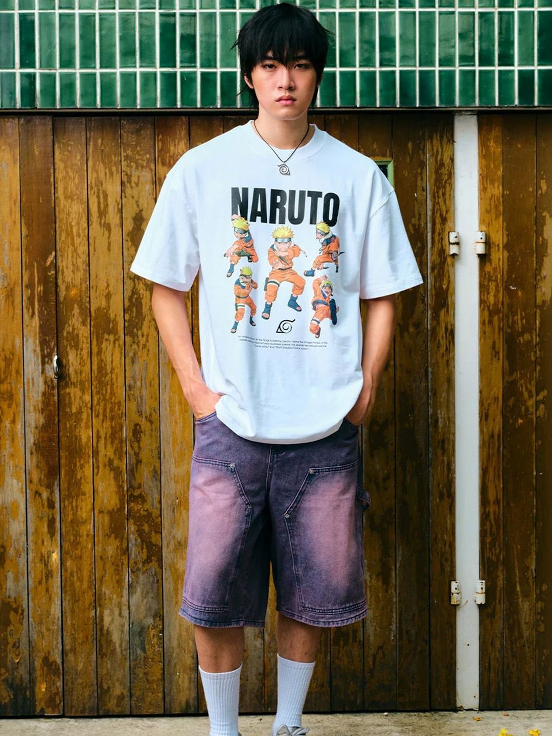 Men Dynamic Ninja Printed Cotton Oversized T-shirt