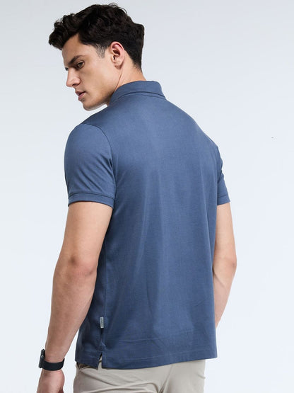 Men Ash Supima Regular Fit Polo T-Shirt