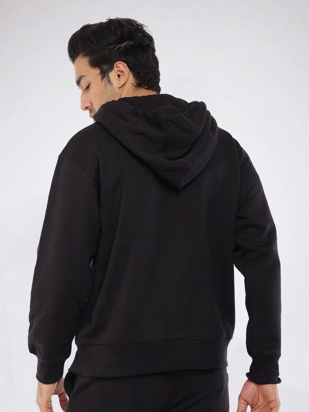 Men Black Signature Oversized Heavyweight Hoodie