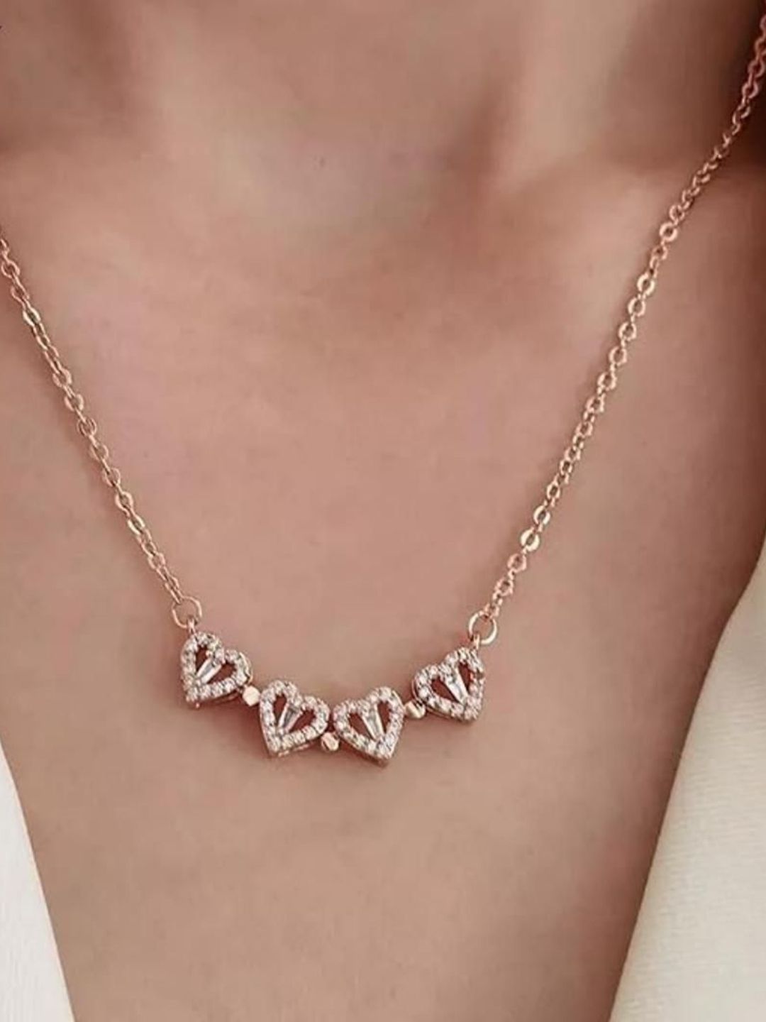 SALTY Heart-Shaped Magnetic Necklace & Pearl Perfection Earrings Jewellery Set