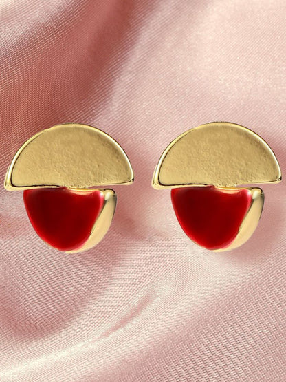 SALTY Valentines Day Vintage Rouge Contemporary Studs Earrings