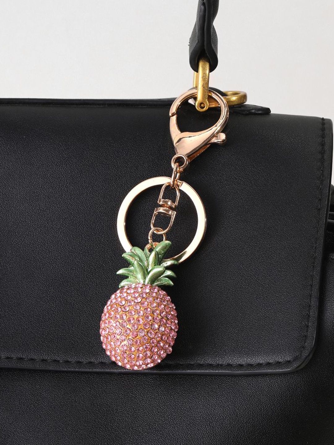 SALTY Pineapple Crystal Bag Charm